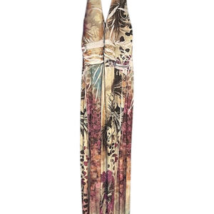 CHRISTINA LOVE Halter Dress Womens Size L Rhinestone Front Boho